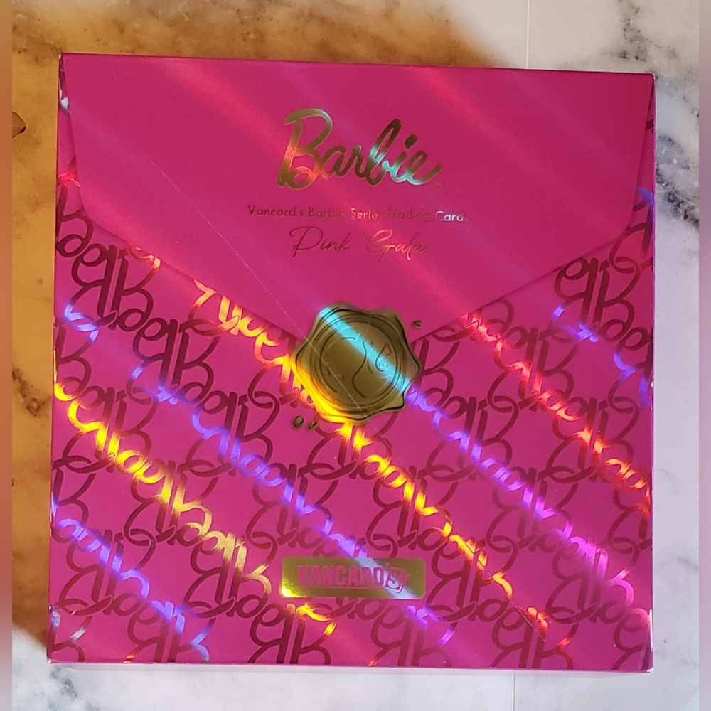 Barbie 2024 Vancard PINK GALA Love Holographic Trading Cards Storage Box
